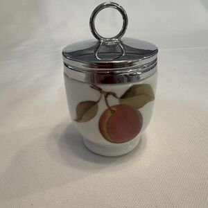 Royal Worcester "Evesham Gold" Egg Coddler 3.5 "‎